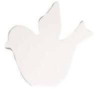 Rayher symbole bois MDF "Oiseau" décoratif FSC 100%, 9,8x2x11cm blanc, 64570102