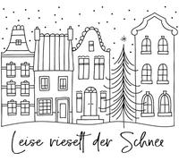 Rayher Tampon, Motif « Leise rieselt der Schnee », Bois, 1 PCE., 6X7cm, Arts créatifs, Scrapbooking, Cadeaux, Noël-29282000