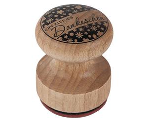 Rayher Tampon, motif "Merci"", bois, 1 pce., rond ø 3cm, arts créatifs, scrapbooking, cadeaux-28891000