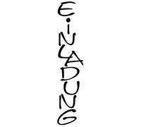 Rayher Tampon scrapbooking "Einladung" 3x9 cm bois & caout. nature/gris, 2853500