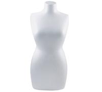 Rayher Torse de mannequin femme en polystyrène, blanc, 1 pce., 25cm, base décorative à personnaliser, arts créatifs, décoration-3316700