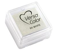 Rayher VersaColor Tampon encreur pigmenté bricolage 2,5 x 2,5 cm blanc, 28395102