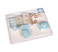 Rayher We R Memory Keepers alphabet punch board kit créatif pour des lettres et chiffres de 31 x 2,55 x 0,6 cm système poinà§on-massicot sous blister kit scrapbooking en acier multicolore
