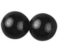 Rayher Animaux Yeux, Demi-Perles en Plastique, Noir, Triangulaire, 6 mm, SB
