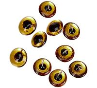 Rayher Yeux d'animaux en verre, 10 yeux de poupée à coudre ø12mm marron, 8904305