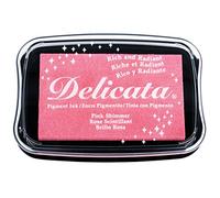 Rayher Tampon encreur Delicata métallique, rosé, 9,9x6,8x1,9cm, taille L