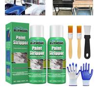 Rayhong Lot de 2 décapants de peinture efficaces, décapants de peinture haute efficacité pour surfaces métalliques, décapant puissant pour bois, métal, maçonnerie, plâtre, carrelage