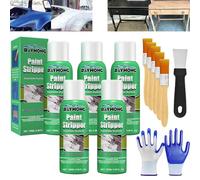 Rayhong Lot de 5 décapants de peinture efficaces, décapants de peinture haute efficacité pour surfaces métalliques, décapant puissant pour bois, métal, maçonnerie, plâtre, carrelage