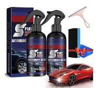 Rayhong Spray Coating Agent, 3 in 1 Ceramic Car Coating Spray, High Protection Quick Shiny Car Stuff Paint Restorer, Plastic Parts Refurbish Wax, Nano Protector Polishing Agent for All Car (2 PCS)