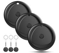 Raykit Air Tag Tracker, Localisateurs D'objets, Smart Tag, Traceur, Localisateur De Clés, Compatible with Find My(iOS Only) (Noir, 3)