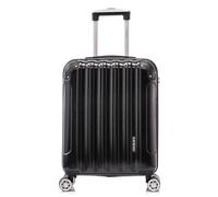 RAYKONG Valise Cabine 55x40x20cm (44L) Polycarbonate - avec Protection dans Les Coins - Serrure integrée - 20 Pouces - (RK04|Noir)