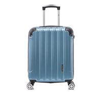 RAYKONG Valise Cabine 55x40x20cm (44L) Polycarbonate - avec Protection dans Les Coins - Serrure integrée - 20 Pouces - (RK04|Bleu)