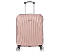 RAYKONG Valise Cabine ABS 55x40x20cm (44L) - Capacité Maximale - Petites valises de Voyage légères 20 Pouces - (RK03|Rose dorée)