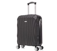 RAYKONG Valise Cabine ABS 55x40x20cm (44L) - Petites valises de Voyage légères 20 Pouces - (RK03|Noir)