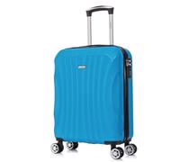 RAYKONG Valise cabine ABS 55x40x20cm (44L) Petites valises de voyage légères 20 pouces - (RK03|Turquoise)