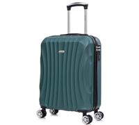 RAYKONG Valise Cabine ABS 55x40x20cm (44L) - Petites valises de Voyage légères 20 Pouces - (RK03|Vert)