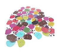 RayLineDo reg; Lot de boutons en bois pour couture et travaux manuels, Bois dense, R03HEDGE, 1XPACK