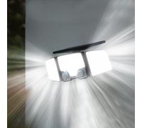 Lumisky Projecteurs solaires RAYLITE 800LM - 3 têtes orientables, détecteur de mouvement - Lot de 2
