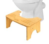 RayLove Tabouret de Toilette physiologique en Bambou (Couleur Bois, 6.5 in)