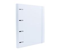 Raylu Paper® - Classeur 4 anneaux avec 6 séparateurs de couleurs et recharges de 100 feuilles A4 de 90 g avec grilles 4 x 4 mm, classeur avec 4 anneaux de 30 mm. système rado, dos de 60 mm