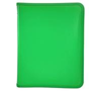 Raylu Paper - Classeur A4 Fermeture Éclair, Porte Documents à Zip Format A4 avec une Poche Intérieure, Dossier pour Rangement de Documents, 2 Fermetures Éclairs, Largeur de 3 cm (Vert)