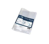 Raylu Paper - Couverture Ajustable Transparente Adhésive pour Livres avec Bande Adhésive, Lot de 5 Protège-Cahier Autocollants de 130 Microns, Installation Rapide (28,5 x 53)