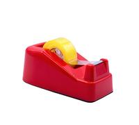 Raylu Paper - Dévidoir de Ruban Adhésif de Bureau, Dérouleur de Ruban Adhésif avec Poids et Base Antidérapante, Résistant, Convient aux Rouleaux de Rubans Adhésifs de 33m (Rouge)