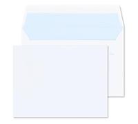 RAYLU PAPER - Lot de 10 enveloppes blanches en papier avec fermeture auto-adhésive pour envoi de documents et lettres, facile à sceller, 90 g/m² d'épaisseur (C4)