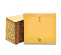 Raylu Paper - Lot de 100 Enveloppes Matelassées avec Fermeture Auto-Adhésive, Enveloppes Kraft à Bulles, pour Envoi de Documents, Lettres, Colis, Couleur Marron (100 Unités, 180 x 160 mm)