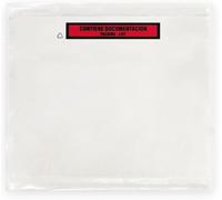 Raylu Paper Lot de 100 enveloppes porte-documents autocollantes pour bordereaux transparents avec fermeture automatique résistante (100 pièces, A4)