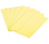 Raylu Paper - Lot de 20 Enveloppes Colorées avec Fermeture Adhésive, Enveloppes de Couleur pour Lettres, Cartes Postales, Faire-Parts, Carte de Voeux, Taille C6: 114 x 162 mm (Jaune Clair)