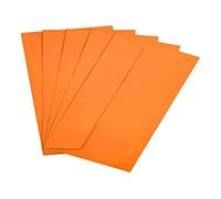 Raylu Paper - Lot de 20 Enveloppes Colorées avec Fermeture Adhésive, Enveloppes de Couleur pour Lettres, Cartes Postales, Faire-Parts, Carte de Voeux, Taille DL 110 x 220 mm (Orange)