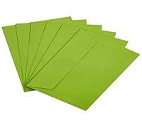 Raylu Paper - Lot de 20 Enveloppes Colorées avec Fermeture Adhésive, Enveloppes de Couleur pour Lettres, Cartes Postales, Faire-Parts, Carte de Voeux, Taille C6: 114 x 162 mm (Vert Clair)