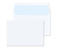RAYLU PAPER - Lot de 500 enveloppes blanches en papier avec fermeture auto-adhésive pour l'envoi de documents et lettres, facile à sceller, 90 g/m² d'épaisseur (commerciale)