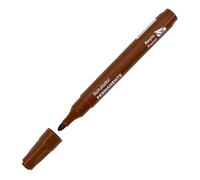 Raylu Paper Marqueur Permanent 2 mm, Feutre Indélébile Résistant à l’Eau, Séchage Rapide et Longue Durée pour Papier, Plastique, Métal et Textile (1, marron)