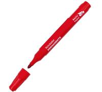 Raylu Paper Marqueur Permanent Pointe 2 mm, Marker Permanent Résistant à l’Eau et à la Décoloration, Séchage Rapide, Idéal pour Papier, Carton, Plastique, Métal et Tissu (Rouge, 1 pc)