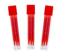 RAYLU PAPER - Pièces de rechange pour stylos effaçables rétractables, encre de gel, pointe de 1 mm et trait de 0,7 mm. Lot de 3 pièces rouges (9 pièces)