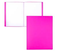 Raylu Paper Porte Vue A4 avec 10 Pochettes Transparentes, Porte Documents en Polypropylène 100% Recyclable, Protege Document pour Bureau et École (A4, Rose, 10 Vues)