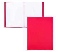 Raylu Paper Porte Vue A4 avec 20 Pochettes Transparentes, Porte Documents en Polypropylène 100% Recyclable, Protege Document pour Bureau et École (A4, Rouge, 20 Vues)
