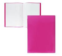 Raylu Paper - Porte-Vues à Pochettes Transparente, Porte-Documents pour Papiers Administratifs, Dessins, Partitions ou Cours, pour l'École, le Bureau ou la Maison (A4, 60 Pochettes, Rose)