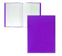 Raylu Paper - Porte-Vues à Pochettes Transparente, Porte-Documents pour Papiers Administratifs, Dessins, Partitions ou Cours, pour l'École, le Bureau ou la Maison (A4, 20 Pochettes, Violet)