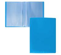 Raylu Paper - Porte-Vues à Pochettes Transparente, Porte-Documents pour Papiers Administratifs, Dessins, Partitions ou Cours, pour l'École, le Bureau ou la Maison (A5, 20 Pochettes, Bleu)