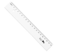 Raylu Paper - Règle Transparente 20 cm, Règle Plate en Plastique Rigide avec Graduation en Centimètres et Millimètres, Idéale pour École, Bureau et Dessin Technique (20 cm)