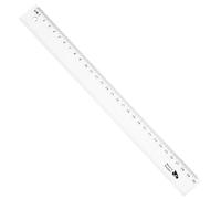 Raylu Paper - Règle Transparente Biseautée 30 cm, Règle Plate en Plastique Rigide avec Graduation en Centimètres et Millimètres, Idéale pour École, Bureau et Dessin Technique (30 cm)