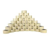 RAYLU PAPER - Ruban Adhésif d'Emballage pour Sceller les Cartons et Paquets, Adapté aux Livraisons et aux Déménagements, Ruban Adhésif Résistant de 45 Microns, 50 mm x 132 m (36 unités, Marron)