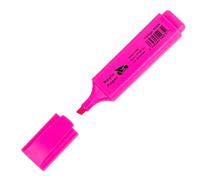 RAYLU PAPER Surligneur fluorescent à pointe biseautée, marqueur fluorescent avec trait de 2 à 5 mm, marqueurs fluorescents pour organisation (1, rose)