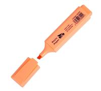 RAYLU PAPER Surligneur fluorescent à pointe biseautée, marqueur fluorescent avec trait de 2 à 5 mm, marqueurs fluorescents pour organisation (1, orange pastel)