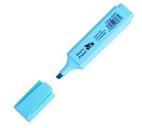 RAYLU PAPER Surligneur fluorescent à pointe biseautée, marqueur fluorescent avec trait de 2 à 5 mm, marqueurs fluorescents pour organisation (1, bleu pastel)