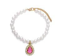 RayMinsino Collier pour animal de compagnie avec perles et strass - Accessoires pour petit animal de compagnie