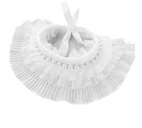 RayMinsino Collier rose princesse pour chaton chien chat dentelle perle écharpe bijoux